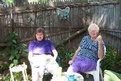 Leslie & her grandma