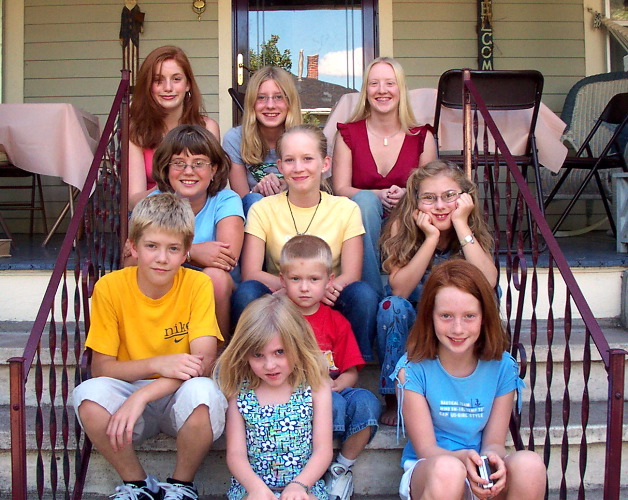 Hannah, Daniel, Levi, Mary, Lindsey, Katey, Holly, Lora, Heather, Elizabeth