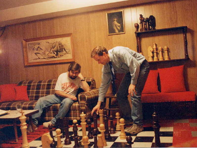 Marty and Todd playing Chess